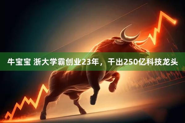 牛宝宝 浙大学霸创业23年，干出250亿科技龙头