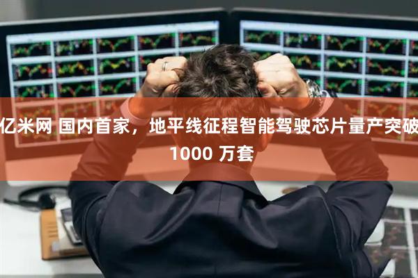 亿米网 国内首家，地平线征程智能驾驶芯片量产突破 1000 万套