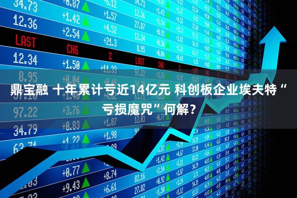 鼎宝融 十年累计亏近14亿元 科创板企业埃夫特“亏损魔咒”何解？